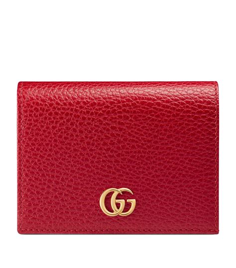 red gucci card case|gucci card holder sale clearance.